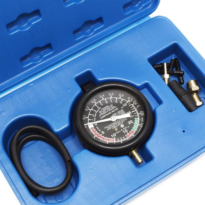 Produktbild Wiltec Vakuumtester 10PSI 28"HG Benzinpumpentester Unterdruck Tester Benzinpumpe