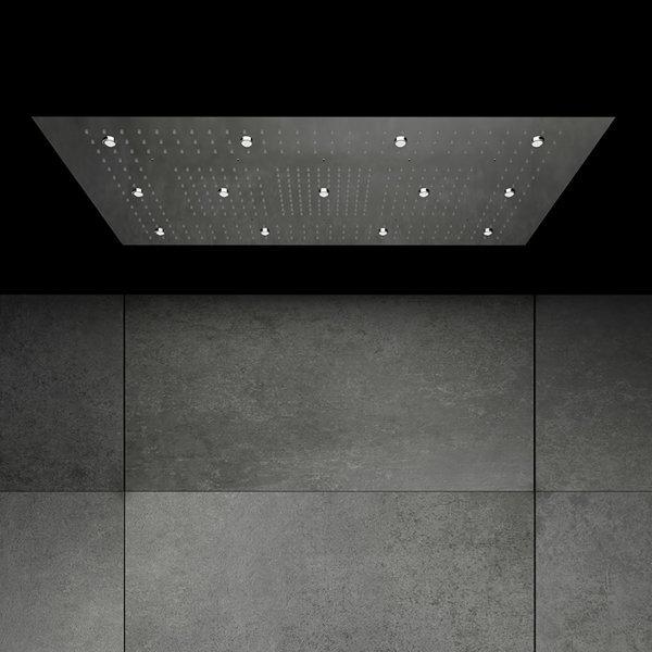 Immagine prodotto Steinberg Pannello a pioggia Sensual Rain, illuminazione LED, set completo, incasso a soffitto, 3 ge (3 Tipi di raggi, 21.50 l/min)