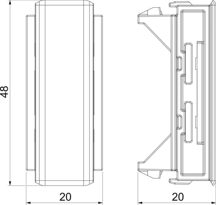 Actual product image OBO Bettermann Joint cover GEB-K Kst si snap-on unh 6113034
