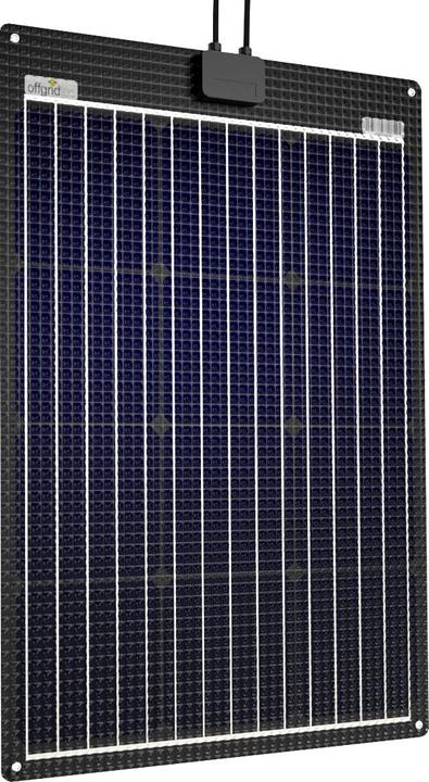 Offgridtec ® ETFE-AL 60W V2 semi-flexible 18V solar panel (60 W, 2.16 kg)