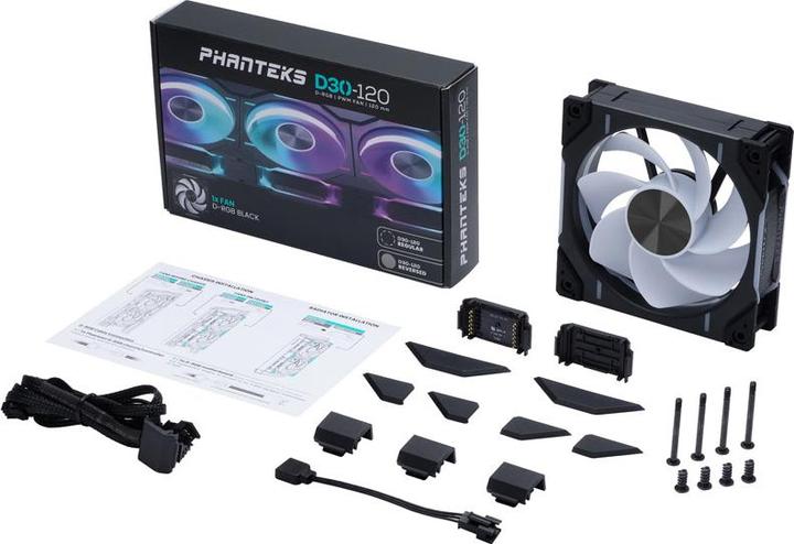 Actual product image Phanteks D30 PWM Reverse Airflow (120 mm, 1 x)