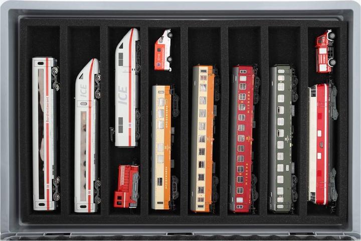 Actual product image Feldherr EB22SET - Euro container for model railways, locomotives and vehicles - 8 bars for H0 gauge - l (Plastic)
