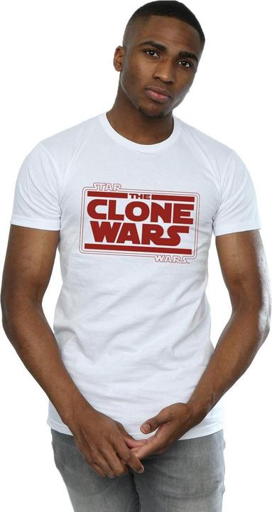 Immagine prodotto Star Wars Clone Wars Logo Maglietta Uomo (XL)