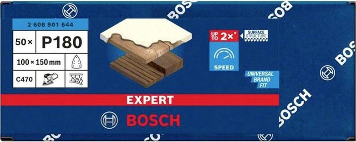 Actual product image Bosch Professional Zubehör Accessories 2608901644 Sanding paper for multi-sander 180 grit (L (G180)