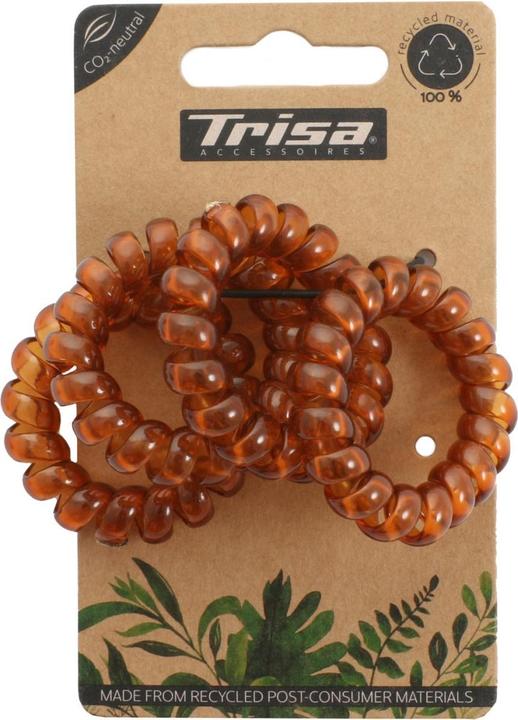 Actual product image Trisa Hair - ECO Spiral Hair Tie Brown (Hair tie)