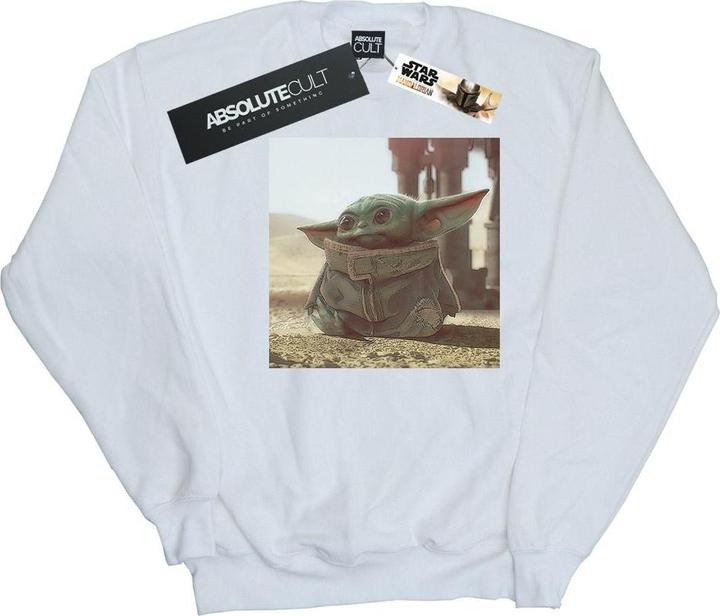 Actual product image Star Wars Mens The Mandalorian The Child Scene Sweatshirt (XXL)
