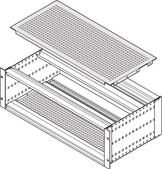 Image du produit Schroff Tôle de protection à visser sur le panneau latéral - TÔLE DE PROTECTION EMC 84TE 47