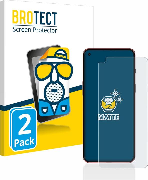 Actual product image BROTECT Anti-glare screen protector matt (2 Piece, OnePlus Nord 2 5G)