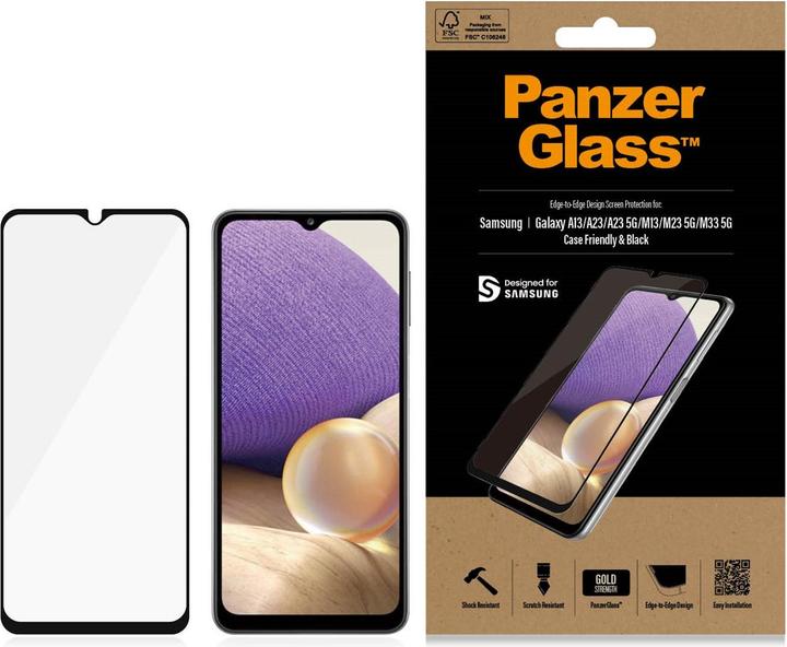 Produktbild PanzerGlass Displayschutz Case Friendly (1 Stück, Samsung Galaxy M33)