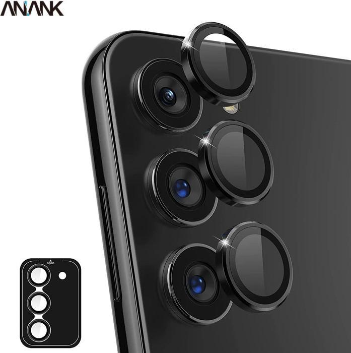 Immagine prodotto Anank Samsung Galaxy S25 - fotocamera posteriore in vetro blindato - nero singolo - (99AR + Corning) (1 Pezzo/i, Samsung Galaxy S25)