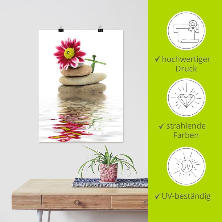 Image du produit Artland Pierres de spa zen avec fleurs T5QX (60 x 80 cm)