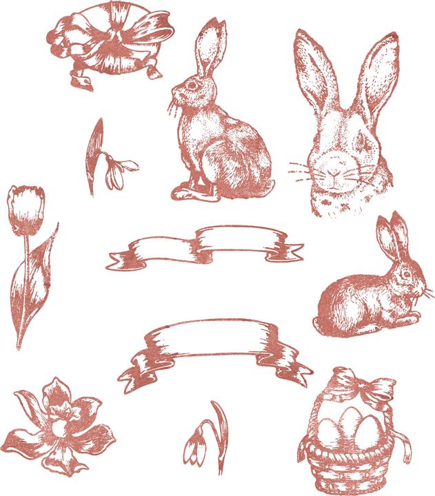 Produktbild VBS Silikonstempel "Nostalgische Ostern"