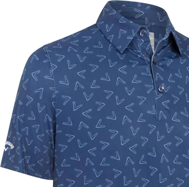 Actual product image Callaway Unisex Adult Chev All-Over Print Polo Shirt (XXL)