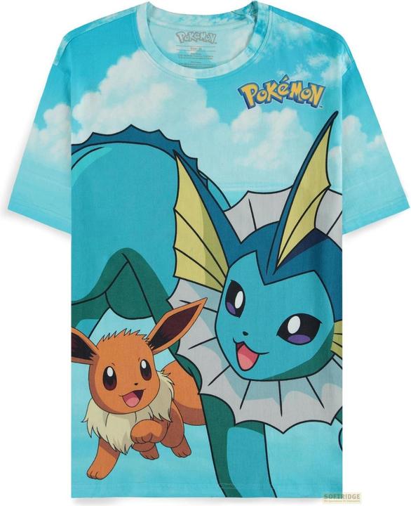 Actual product image Difuzed Pokémon - Eevee Evolutions Digital AOP Short Sleeved T-shirt - S (S)
