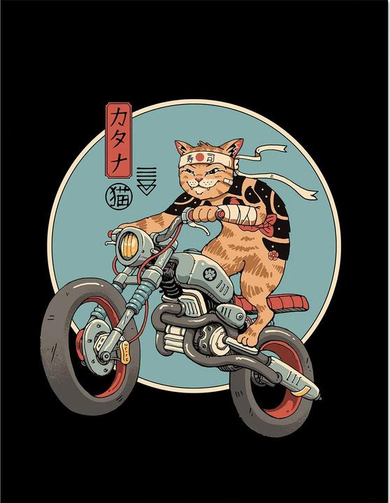 Actual product image Vincent Trinidad Catana Motorcycle Print (40 x 30 cm)