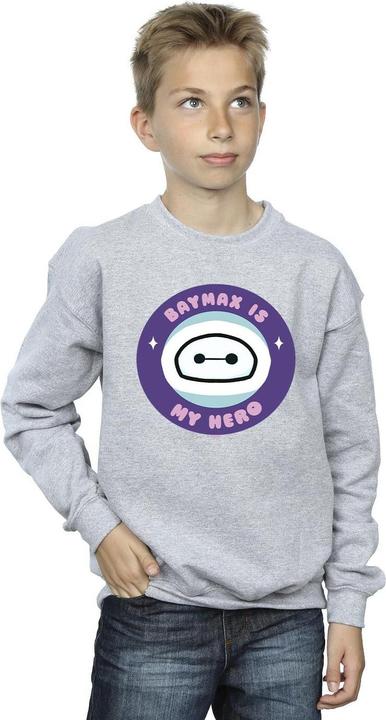 Actual product image Disney Boys Big Hero 6 Baymax My Hero Pocket Sweatshirt (104)