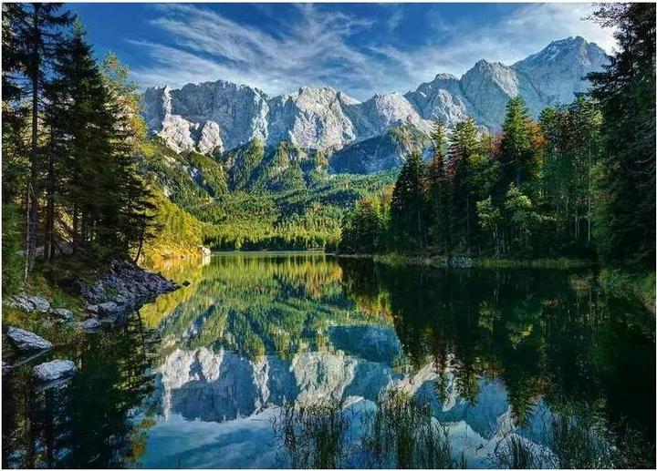 Produktbild Ravensburger Eibsee mit Wettersteingebirge und Zugspitze (1000 Teile)
