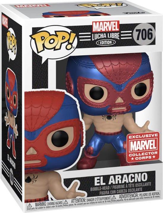 Image du produit Funko POP! Marvel Luchadores Spiderman El Aracno Métallique Exclusive