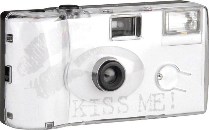 Actual product image No Name Topshot Kiss Me disposable camera 1 pc. with built-in flash (Colour film)