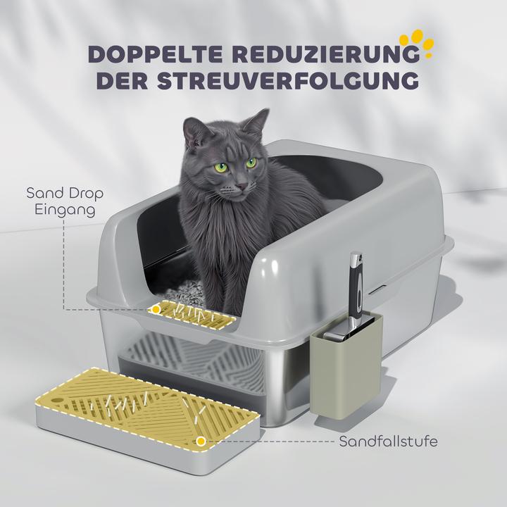 Actual product image PawHut Katzentoilette (Cat litter tray open)