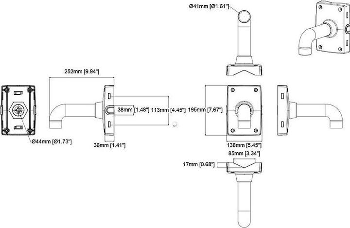 Actual product image Axis Pole mount T91B67 (Mounting kit)