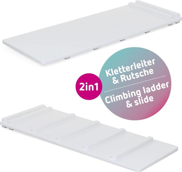 Produktbild Tobi Kletterleiter und Rutsche 2in1 weiss lackiert