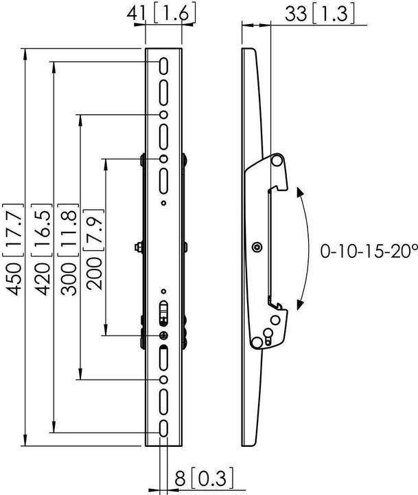Actual product image Vogels PFS 3304 display adapter strips (Ground, Wall, Ceiling, 75", 80 kg)