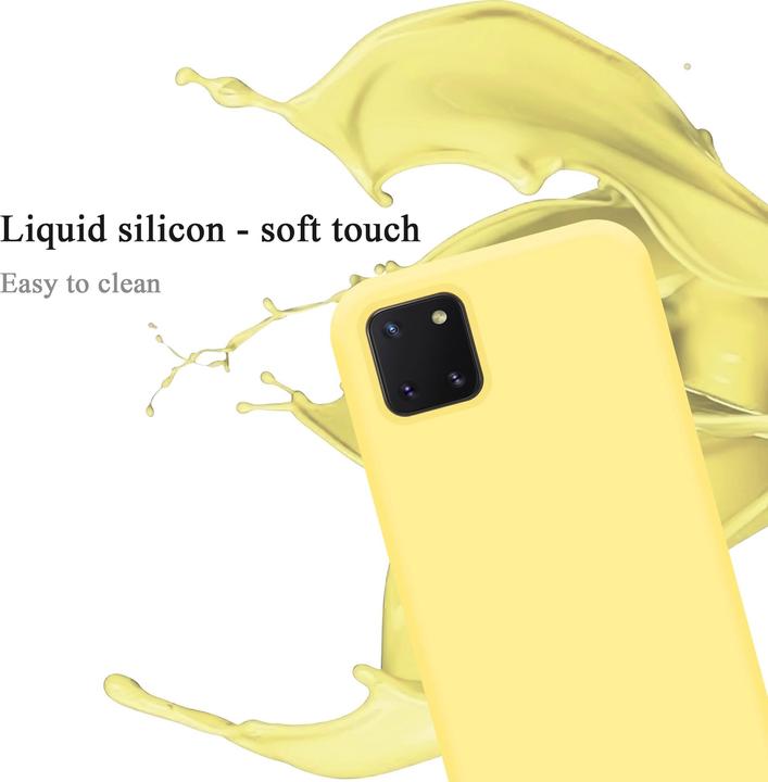 Immagine prodotto Cadorabo Copertura della cassa del silicone liquido TPU (Samsung Galaxy A81)