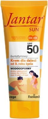 Immagine prodotto Markenlos Jantar Sun Amber Protezione solare impermeabile per bambini SPF50 50ml Fattoria (Crema solare, SPF 50, 50 ml)