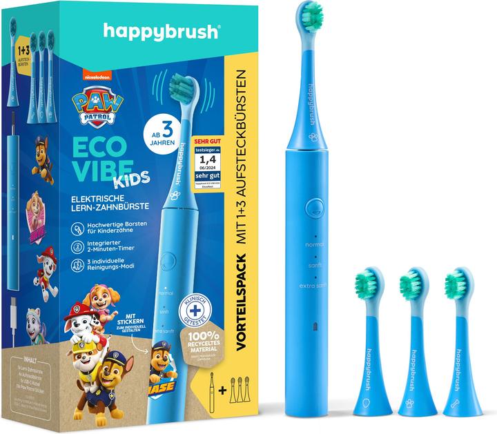 Actual product image happybrush Eco Vibe Kids Paw Patrol (Oscillating toothbrush)