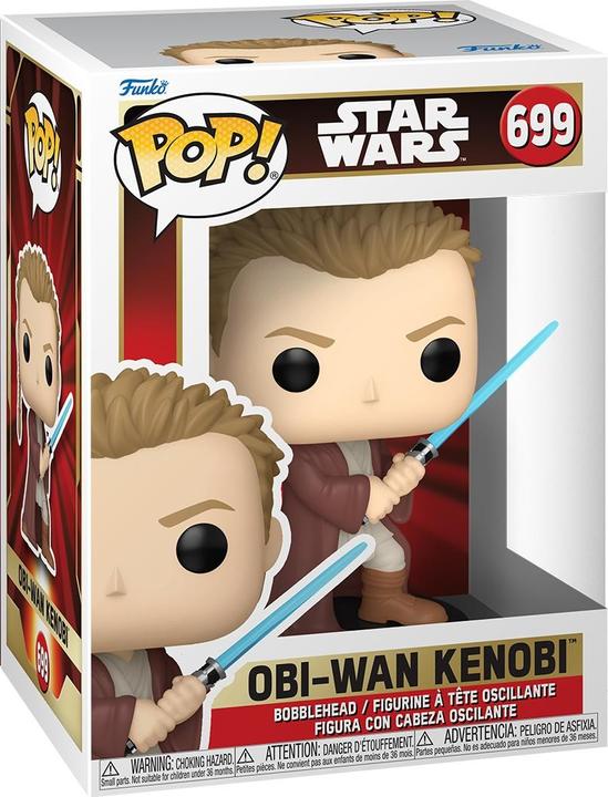 Actual product image Funko Star Wars: Episode I - The Phantom Menace Anniversary POP! vinyl figure Obi-Wan(Young) 9 cm