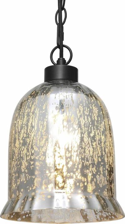 Image du produit Loberon Lampe à suspendre Yvron argent antique/noir (E27)
