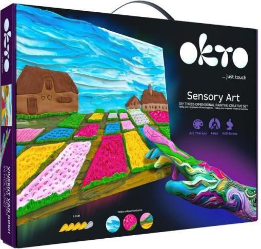 Image du produit Okto Kit créatif Chefs-d'oeuvre à la main Parterres de fleurs en Hollande 30x40cm 10001