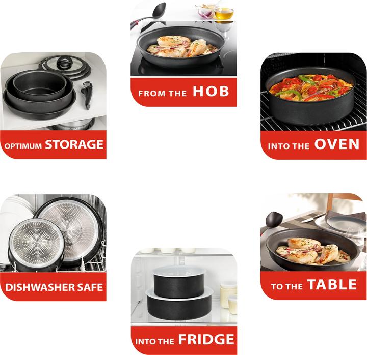 Produktbild Tefal Ingenio Premium-Griff mit Edelstahleinlage (18.30 cm, Kunststoff, Metall)