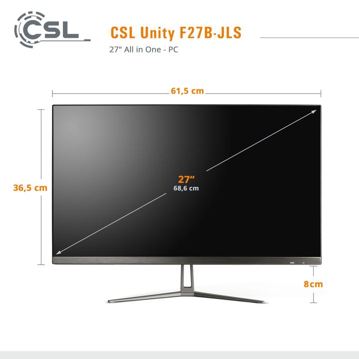 Actual product image CSL AIO Unity F27B-JLS Pentium / 512 GB / 8 GB RAM / Win 11 Home (Intel Pentium N6000, 8 GB)