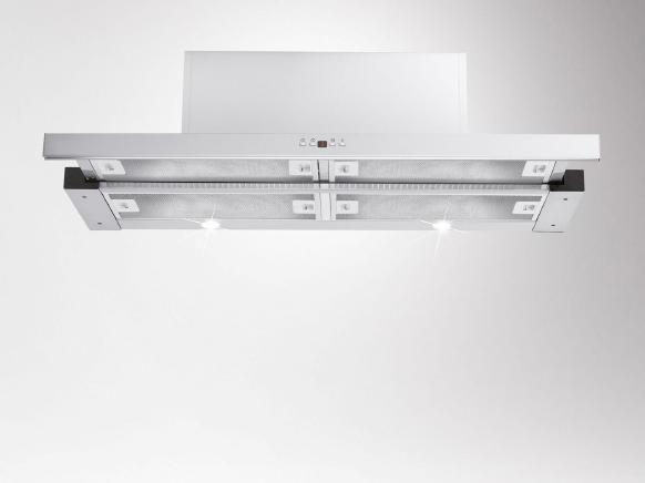 Produktbild Amica Flachschirmhaube FH 694 620 E BxT 90 x 30 cm silber (Flachschirmhaube)