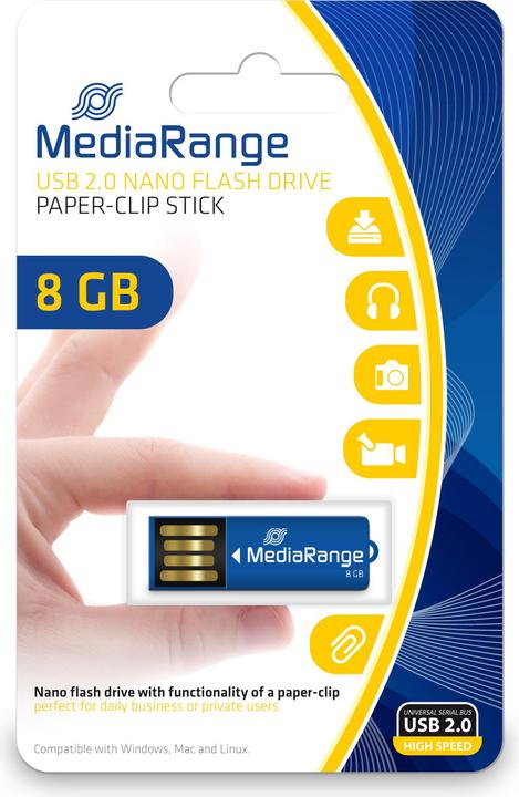 Productafbeelding MediaRange Nano USB-stick (8 GB, USB-A, USB 2.0)