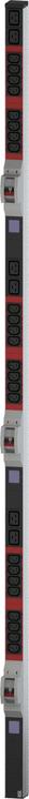 Image du produit Bachmann BN0500 48,26cm 19 pouces PDU 1U 24xC13 6xC19 mesure de puissance connexion CEE 3x32A rouge