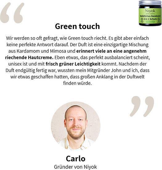 Immagine prodotto Niyok Green touch (Stick, 40 ml)