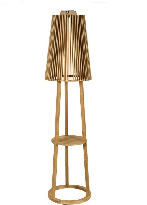 Produktbild Les Jardins Tecka Solar Stehleuchte in Teak ht182cm TECK65B (700 lm)