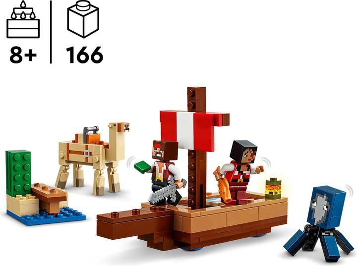 Image du produit LEGO Le voyage en bateau pirate (21259, LEGO Minecraft)