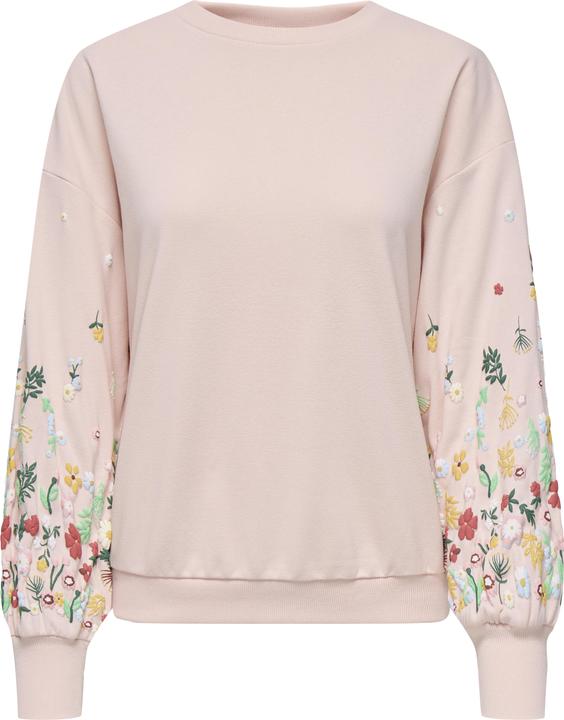 Produktbild Only Normal geschnitten Rundhals Gerippte Ärmelbündchen Tief angesetzte Schulter Sweatshirt Sweatshirt (M)