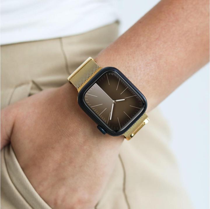 Actual product image Vonmählen Milanese wristband 2 for Apple Watch 42 44 45 49 mm gold (Stainless steel)