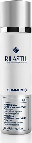 Produktbild Rilastil Summum Rx Anti-Aging Repair Gel with Folic Acid, Hyaluronic Acid and Almond Acid for Mixed and Oily (Körpergel, 50 ml)