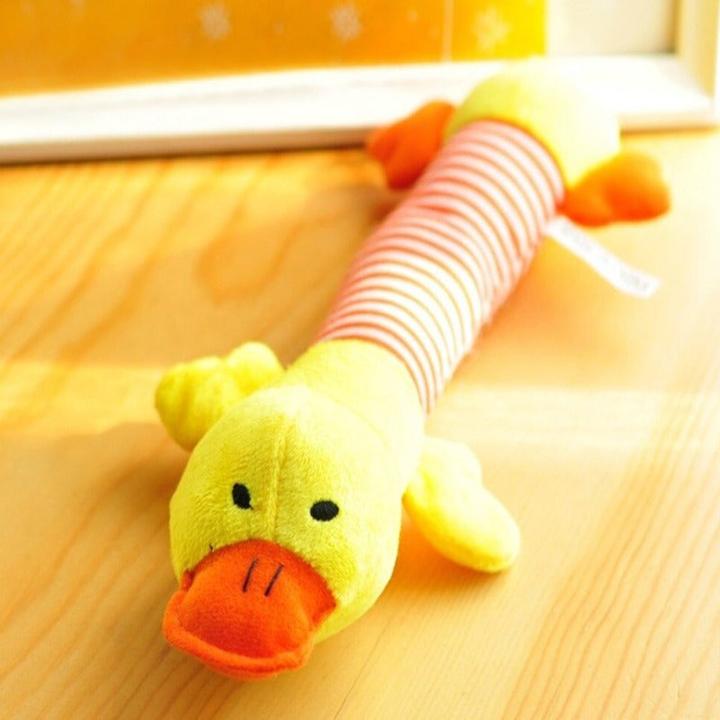 Produktbild Hermex Hundespielzeug "Ente" Kauspielzeug Stofftier Plüschtier Kuscheltier (Plüschspielzeug Hund)