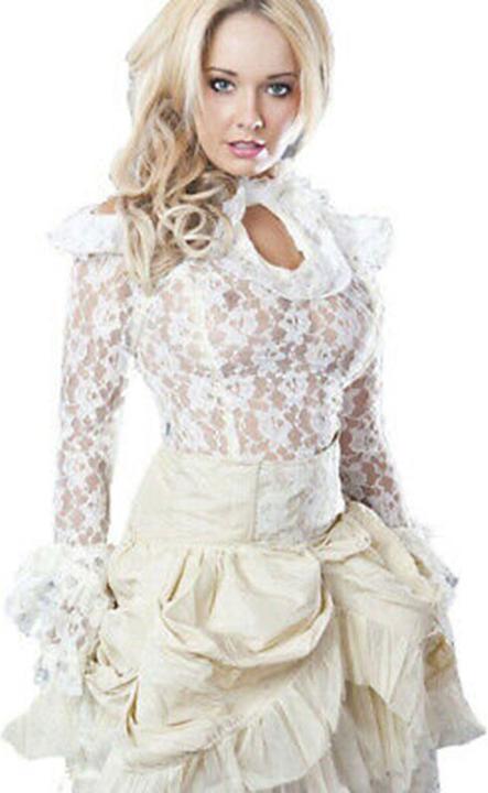 Immagine prodotto Burleska Camicetta da donna Tasha, top gotico con pizzo (S/M)