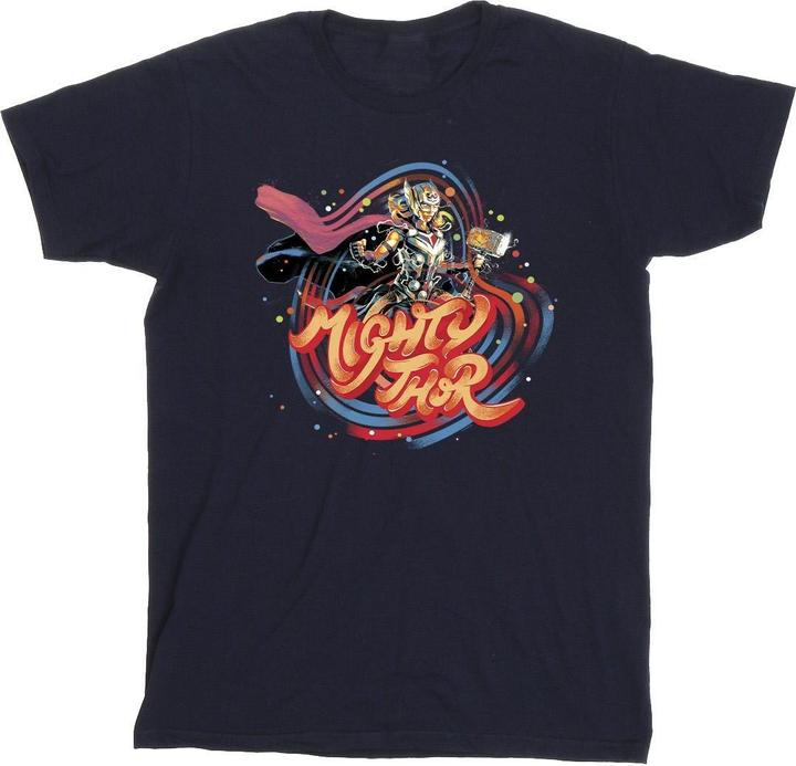 Actual product image Mens Thor Love And Thunder Mighty Thor Swirl T-Shirt (5XL)