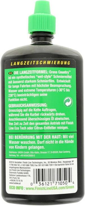 Productafbeelding Finish Line CrossCountry (240 ml, Kettingolie)