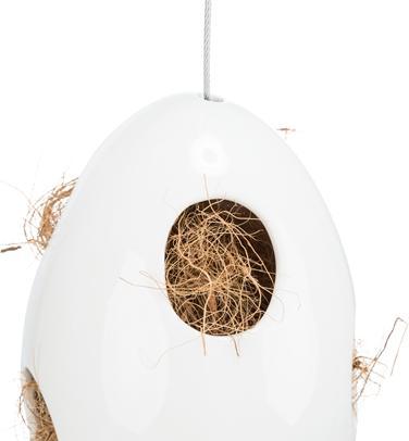 Actual product image Trixie Nesting aid, hanging, ceramic, 10.5 × 10.5 × 15 cm, white