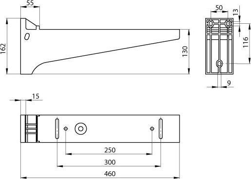 Actual product image Unex 66403-48 Insulating bracket halogen-free 400 made of U48X RAL7038